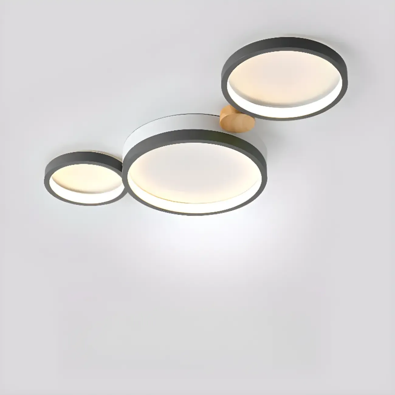 Creative Acrylic Circle LED Flush Ceiling Light in 6 Lights Image - 16