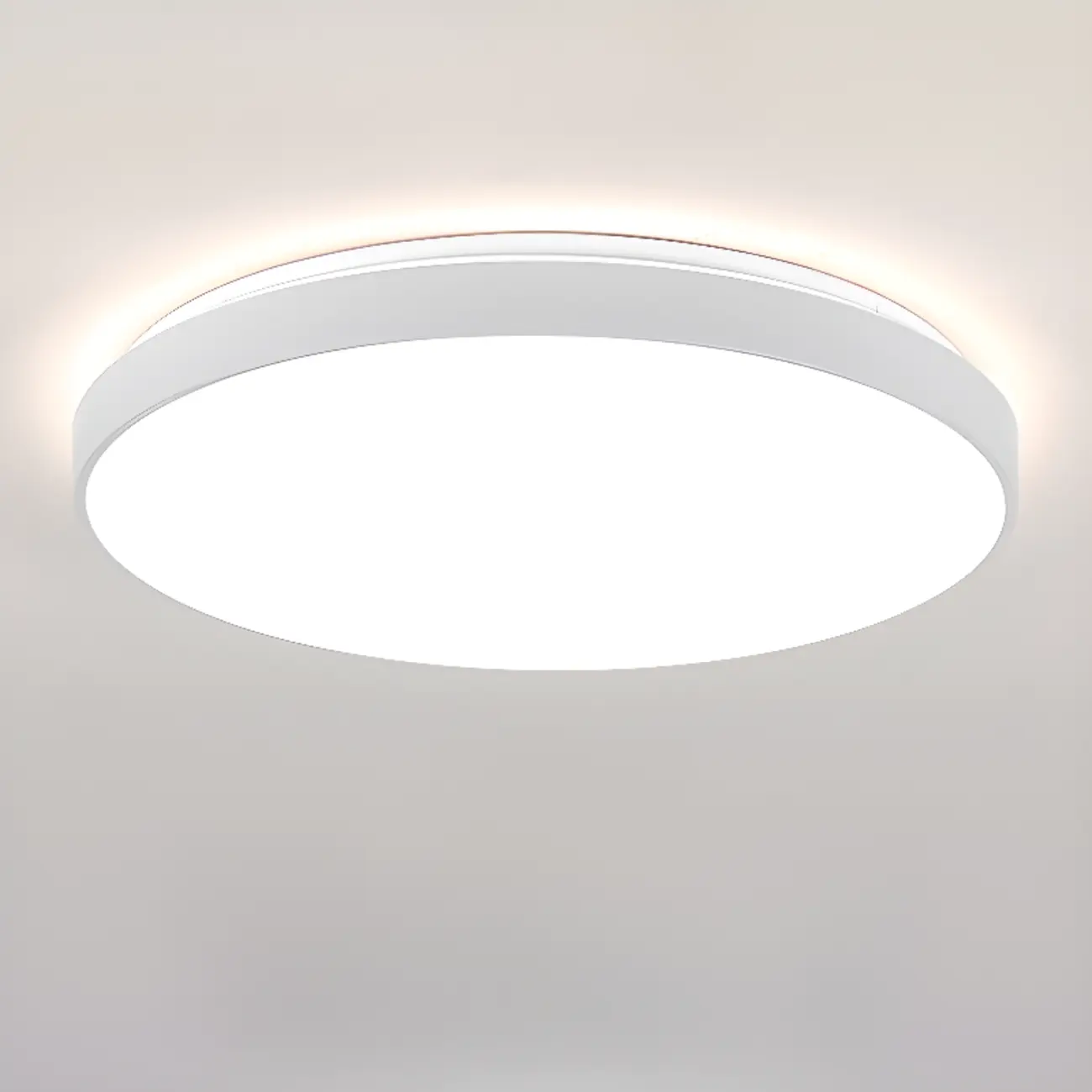 Stylish Circular Acrylic Flush Ceiling Light in Multi Dimming Image - 8 | homeyfad