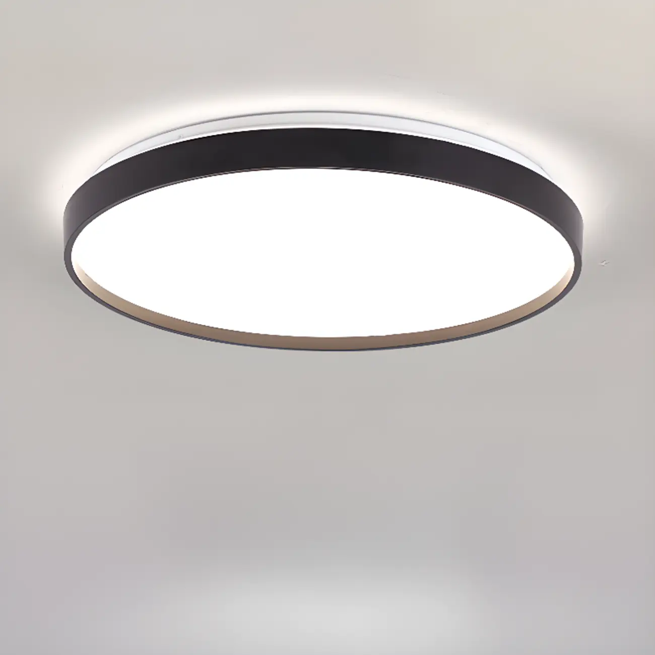 Stylish Circular Acrylic Flush Ceiling Light in Multi Dimming Image - 10 | homeyfad