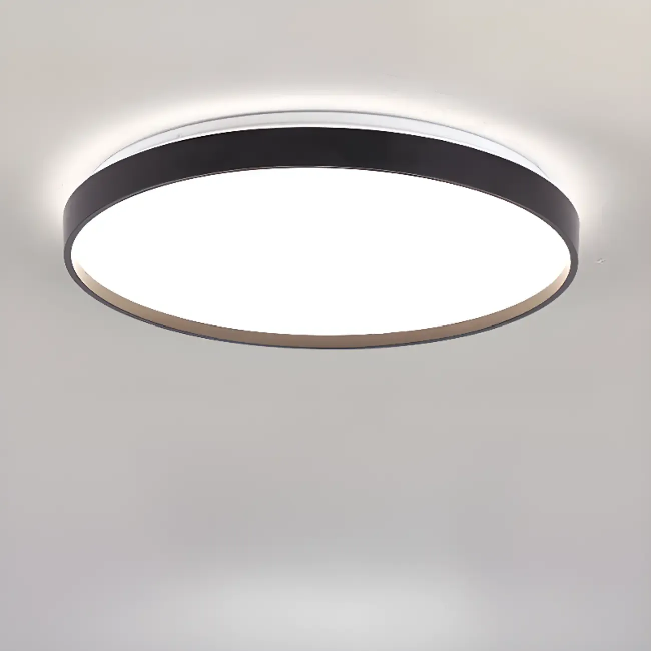 Stylish Circular Acrylic Flush Ceiling Light in Multi Dimming Image - 10