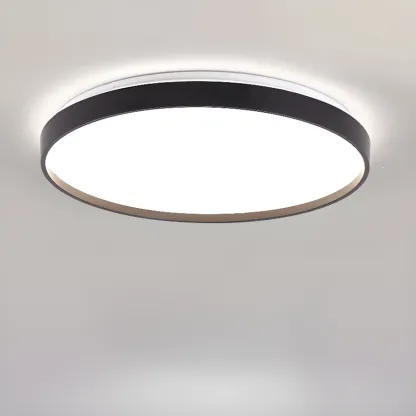 Stylish Circular Acrylic Flush Ceiling Light in Multi Dimming Image - 10