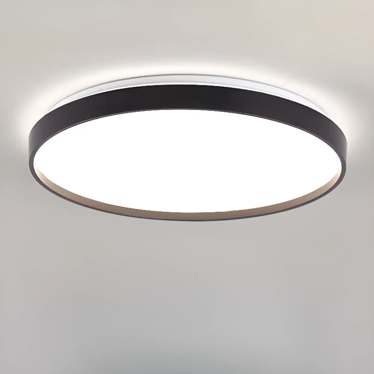 Stylish Circular Acrylic Flush Ceiling Light in Multi Dimming Image - 11