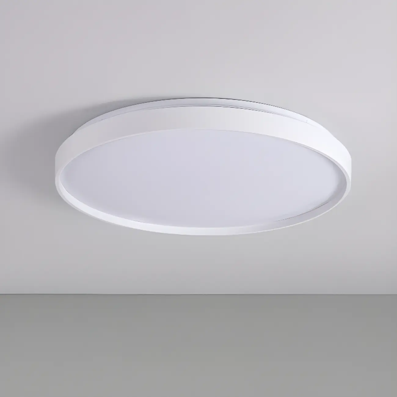 Stylish Circular Acrylic Flush Ceiling Light in Multi Dimming Image - 3 | homeyfad