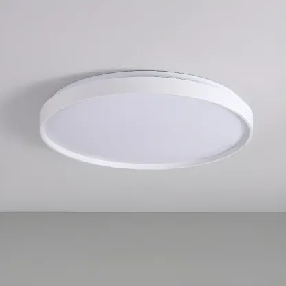 Stylish Circular Acrylic Flush Ceiling Light in Multi Dimming Image - 3