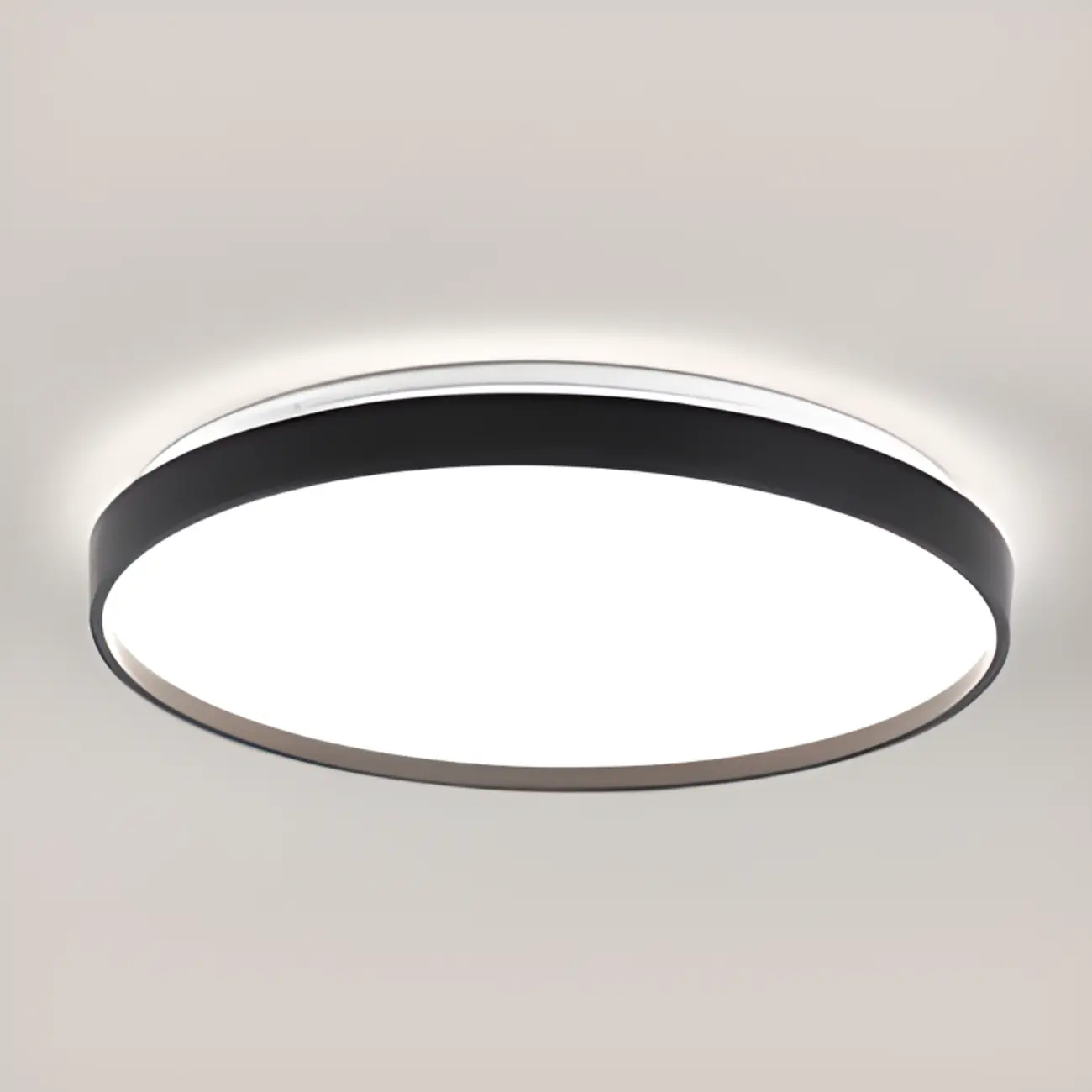 Stylish Circular Acrylic Flush Ceiling Light in Multi Dimming Image - 14 | homeyfad