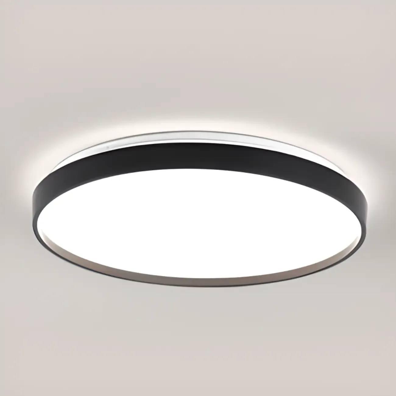 Stylish Circular Acrylic Flush Ceiling Light in Multi Dimming Image - 14