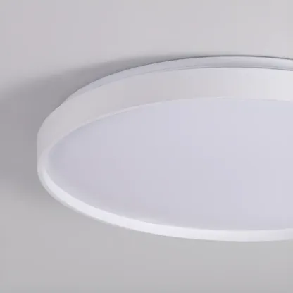 Stylish Circular Acrylic Flush Ceiling Light in Multi Dimming Image - 15
