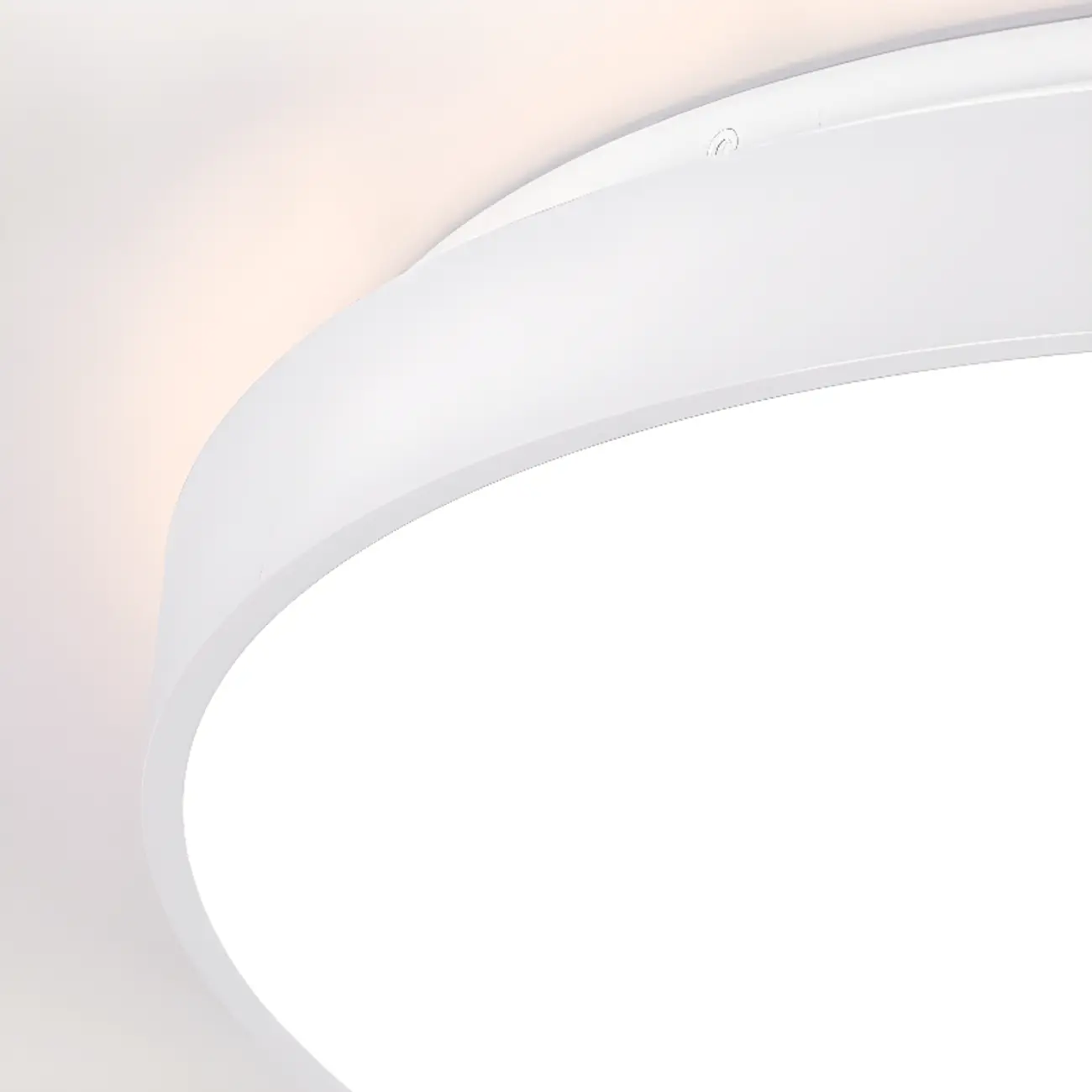 Stylish Circular Acrylic Flush Ceiling Light in Multi Dimming Image - 16 | homeyfad