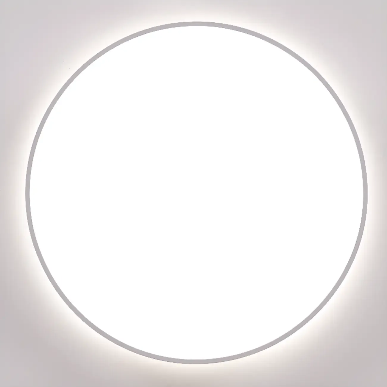 Stylish Circular Acrylic Flush Ceiling Light in Multi Dimming Image - 17