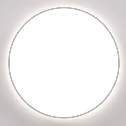 Stylish Circular Acrylic Flush Ceiling Light in Multi Dimming Image - 17