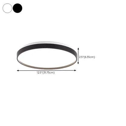 Stylish Circular Acrylic Flush Ceiling Light in Multi Dimming #size