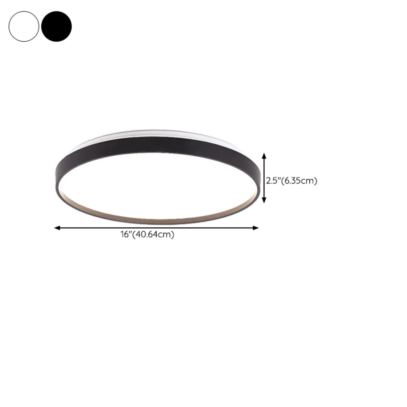 Stylish Circular Acrylic Flush Ceiling Light in Multi Dimming Image - 19 | homeyfad