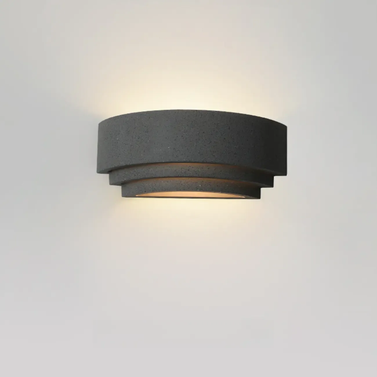 Modern Concrete Tier Wall Light for Sophisticated Ambiance Image - 2
