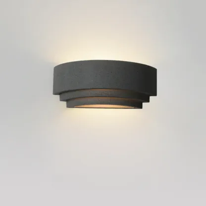 Modern Concrete Tier Wall Light for Sophisticated Ambiance Image - 2