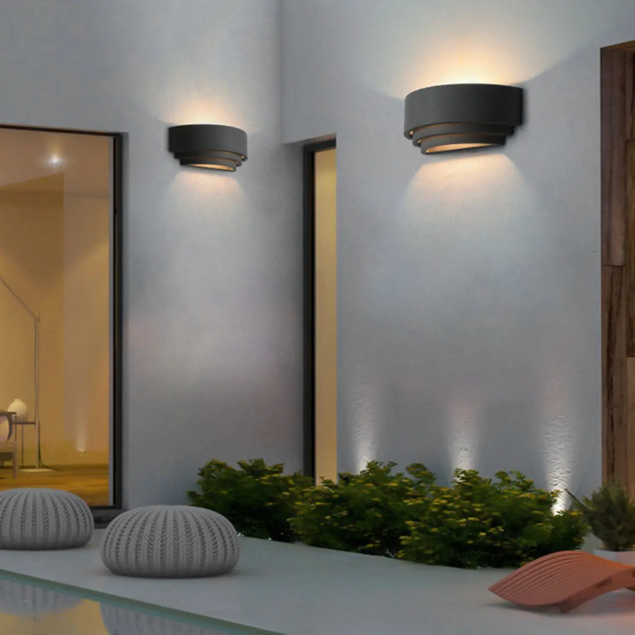 Modern Concrete Tier Wall Light for Sophisticated Ambiance Image - 8 | homeyfad