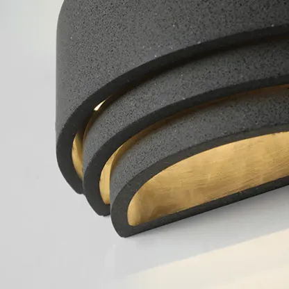Modern Concrete Tier Wall Light for Sophisticated Ambiance Image - 3