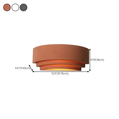 Modern Concrete Tier Wall Light for Sophisticated Ambiance #size