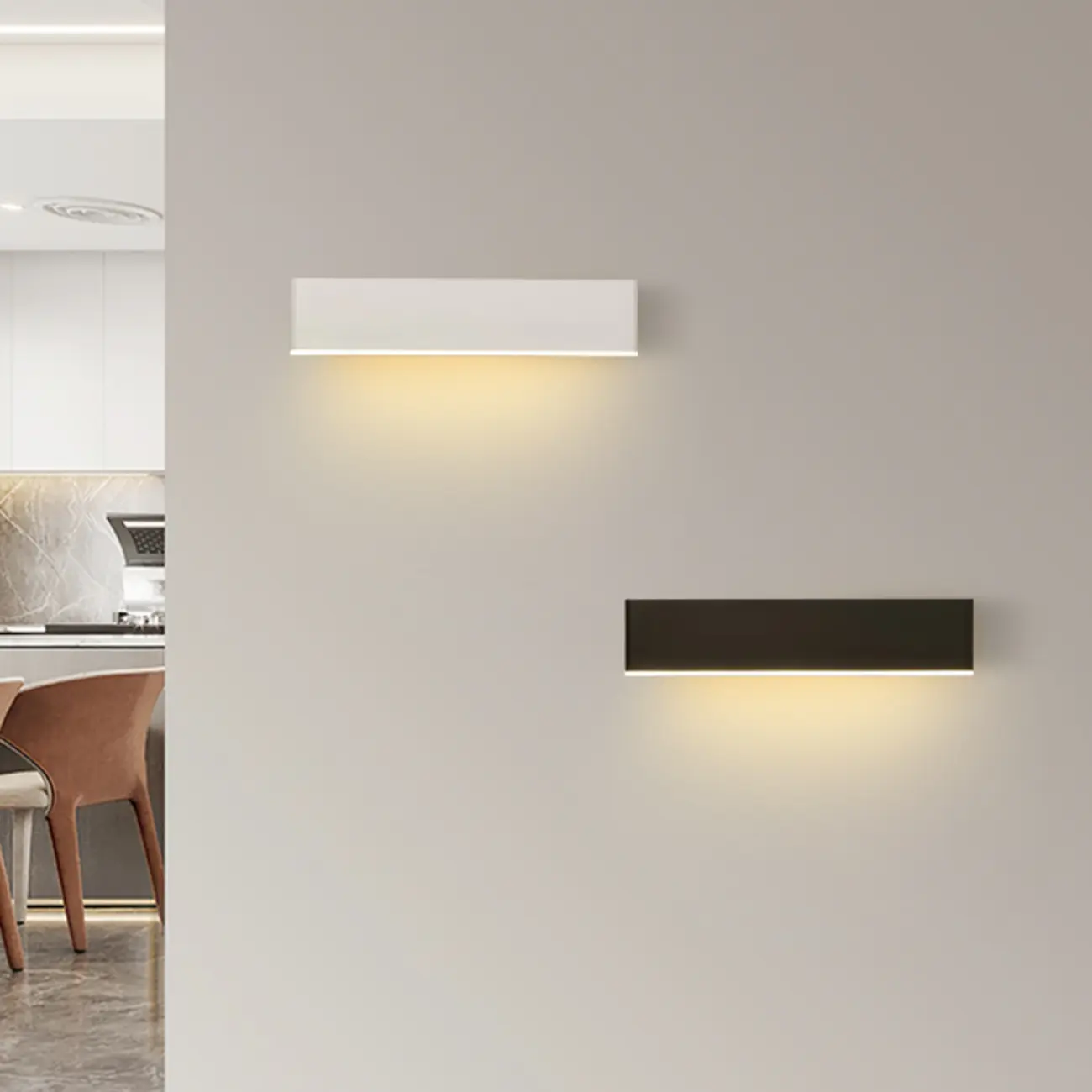 Modern Simple Linear Third Gear Adjustable Wall Sconce Image - 8 | homeyfad