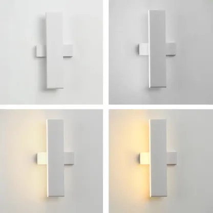 Modern Simple Linear Third Gear Adjustable Wall Sconce Image - 9