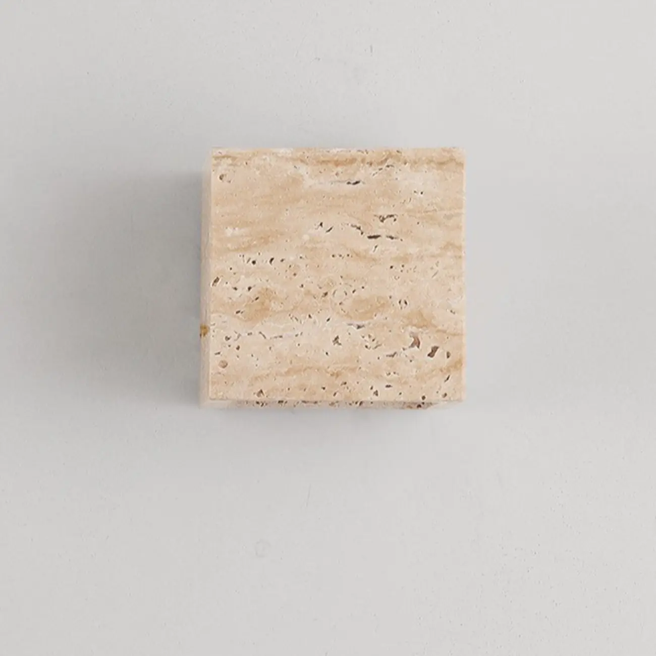 Modern Stone Beige Geometry Wall Sconce Image - 9 | homeyfad