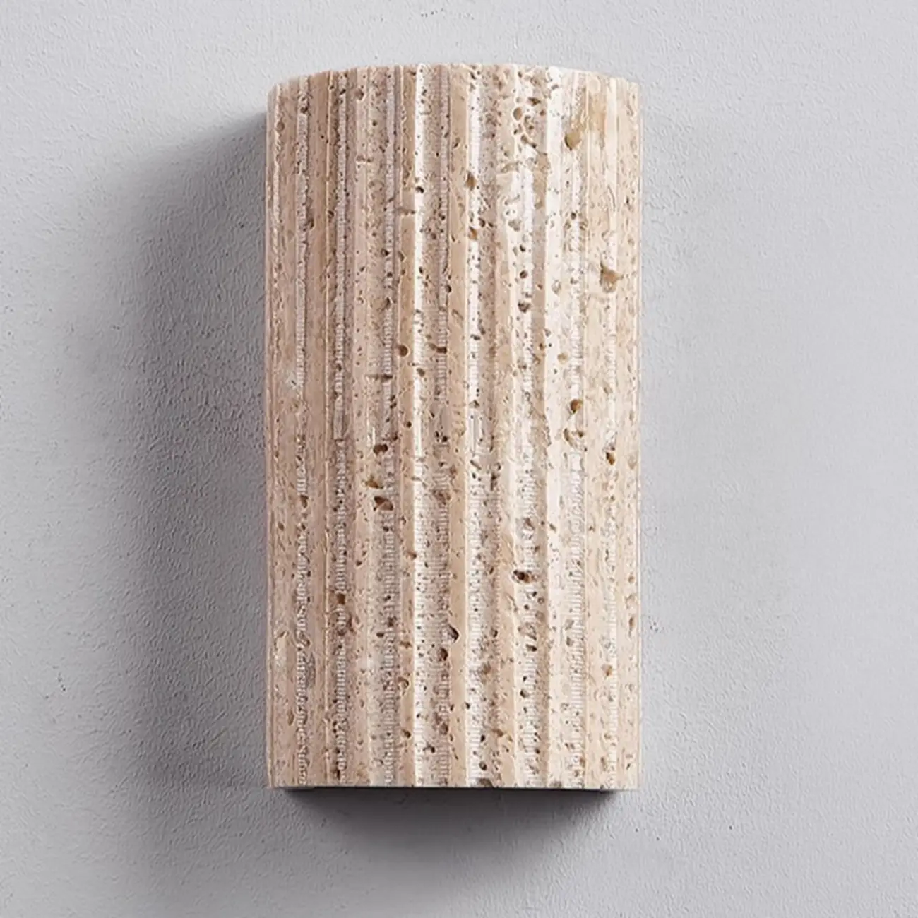 Modern Stone Beige Geometry Wall Sconce Image - 11 | homeyfad