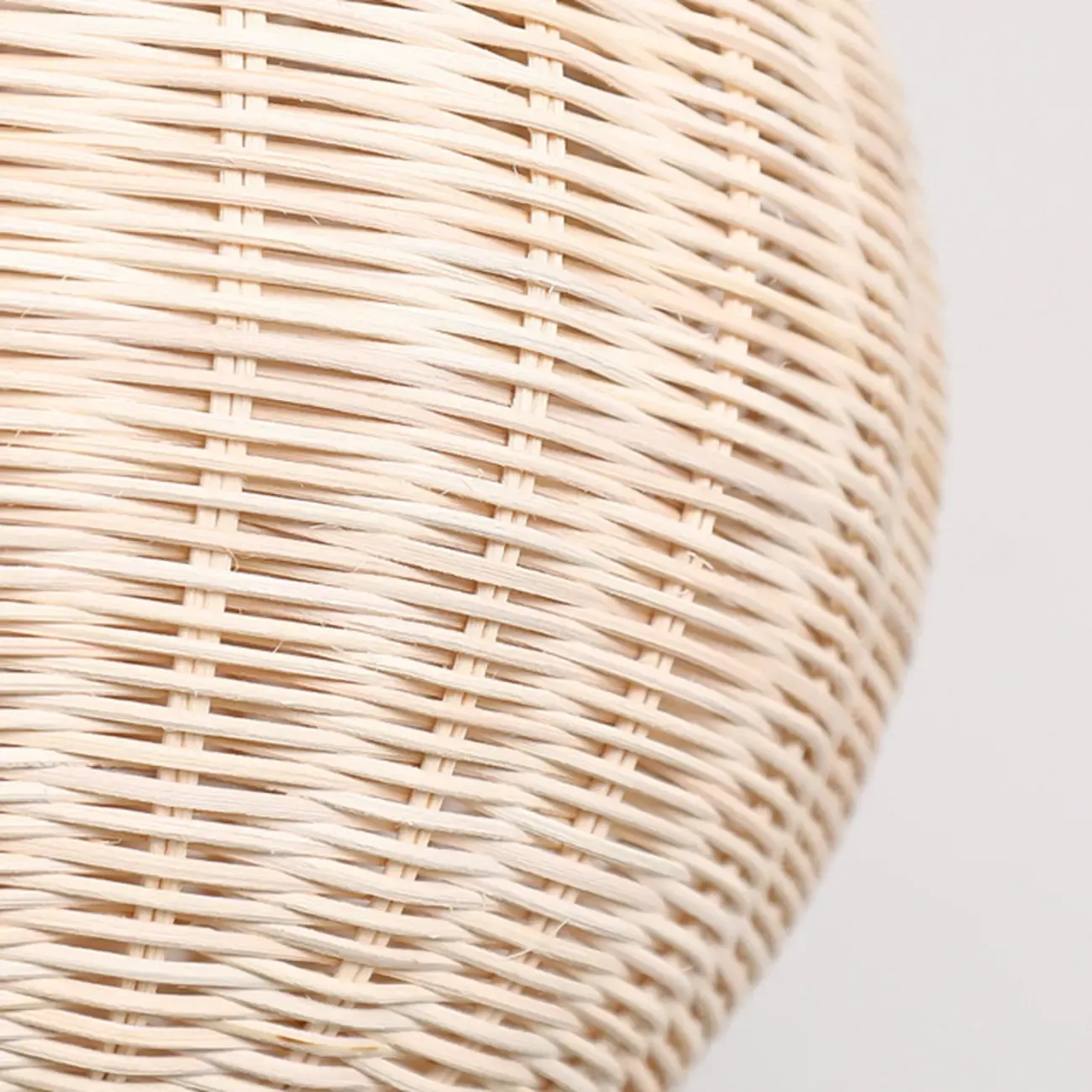 Oriental Beige Rattan Globe Pendant Light Fixture for Indoor   Image - 9
