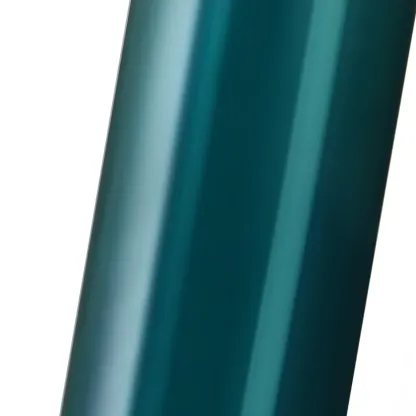 Modern Metal Green Glass Cylinder Pendant Light Image - 10
