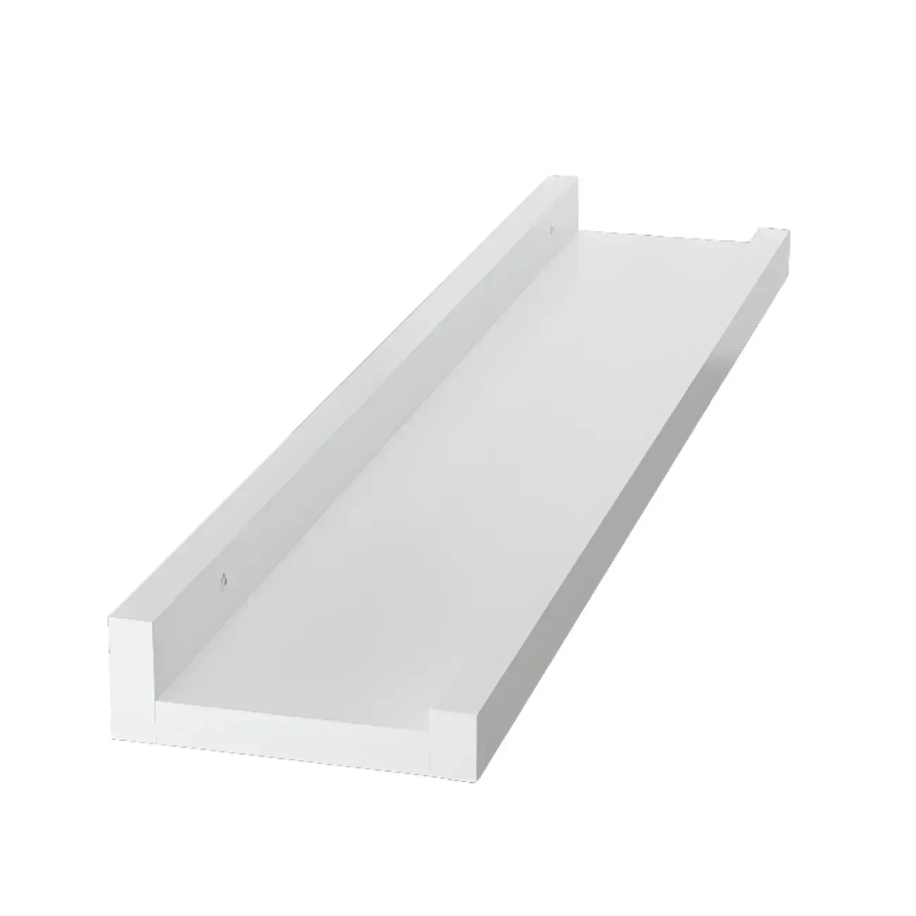 Contemporary Lumber Wall-fixed Rack Shelf, Walnut/Natural/White Image - 8