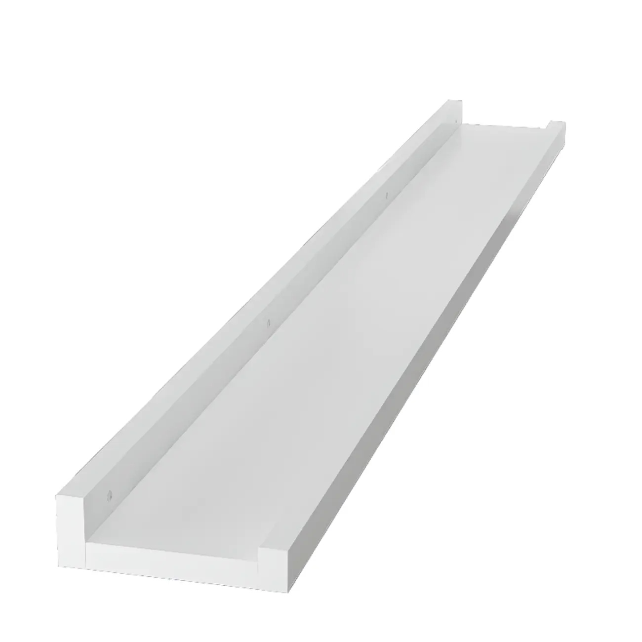 Contemporary Lumber Wall-fixed Rack Shelf, Walnut/Natural/White Image - 14 | homeyfad