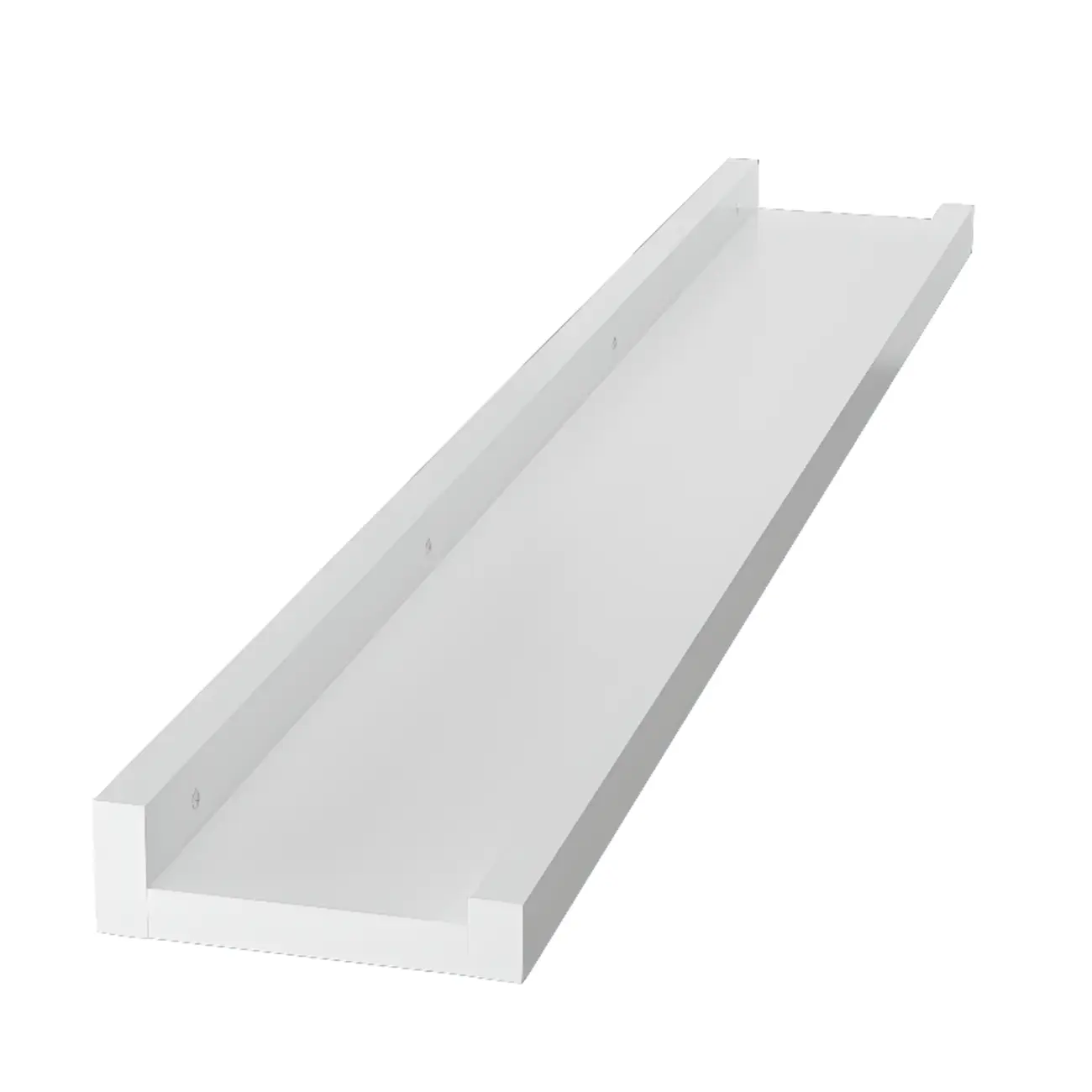 Contemporary Lumber Wall-fixed Rack Shelf, Walnut/Natural/White Image - 18 | homeyfad