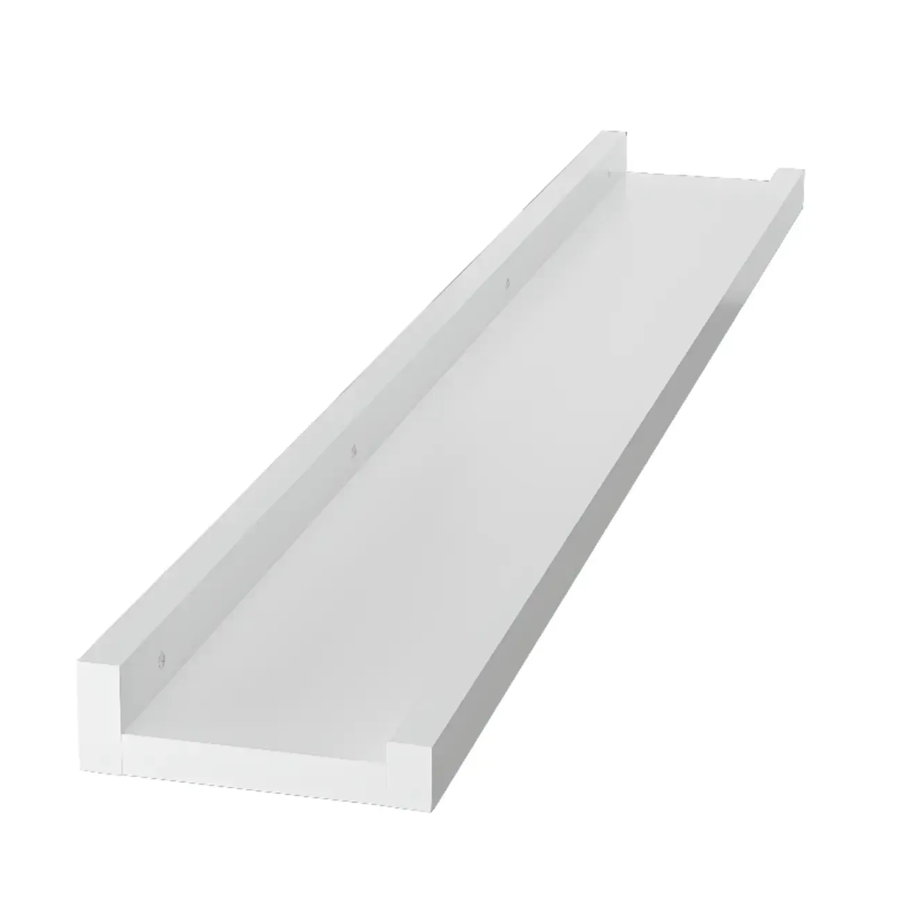 Contemporary Lumber Wall-fixed Rack Shelf, Walnut/Natural/White Image - 18