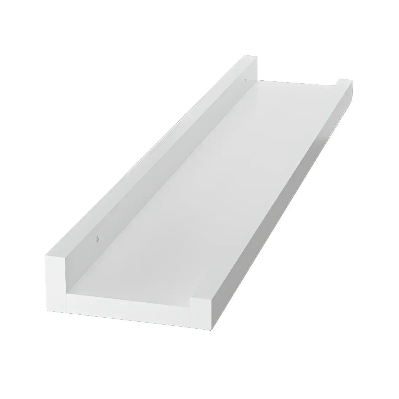 Contemporary Lumber Wall-fixed Rack Shelf, Walnut/Natural/White Image - 23