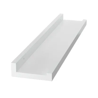 Contemporary Lumber Wall-fixed Rack Shelf, Walnut/Natural/White Image - 23