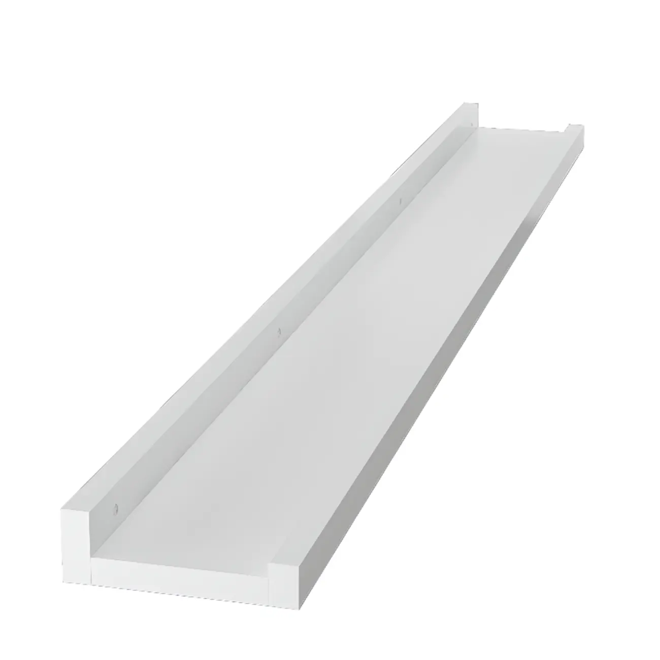 Contemporary Lumber Wall-fixed Rack Shelf, Walnut/Natural/White Image - 24 | homeyfad