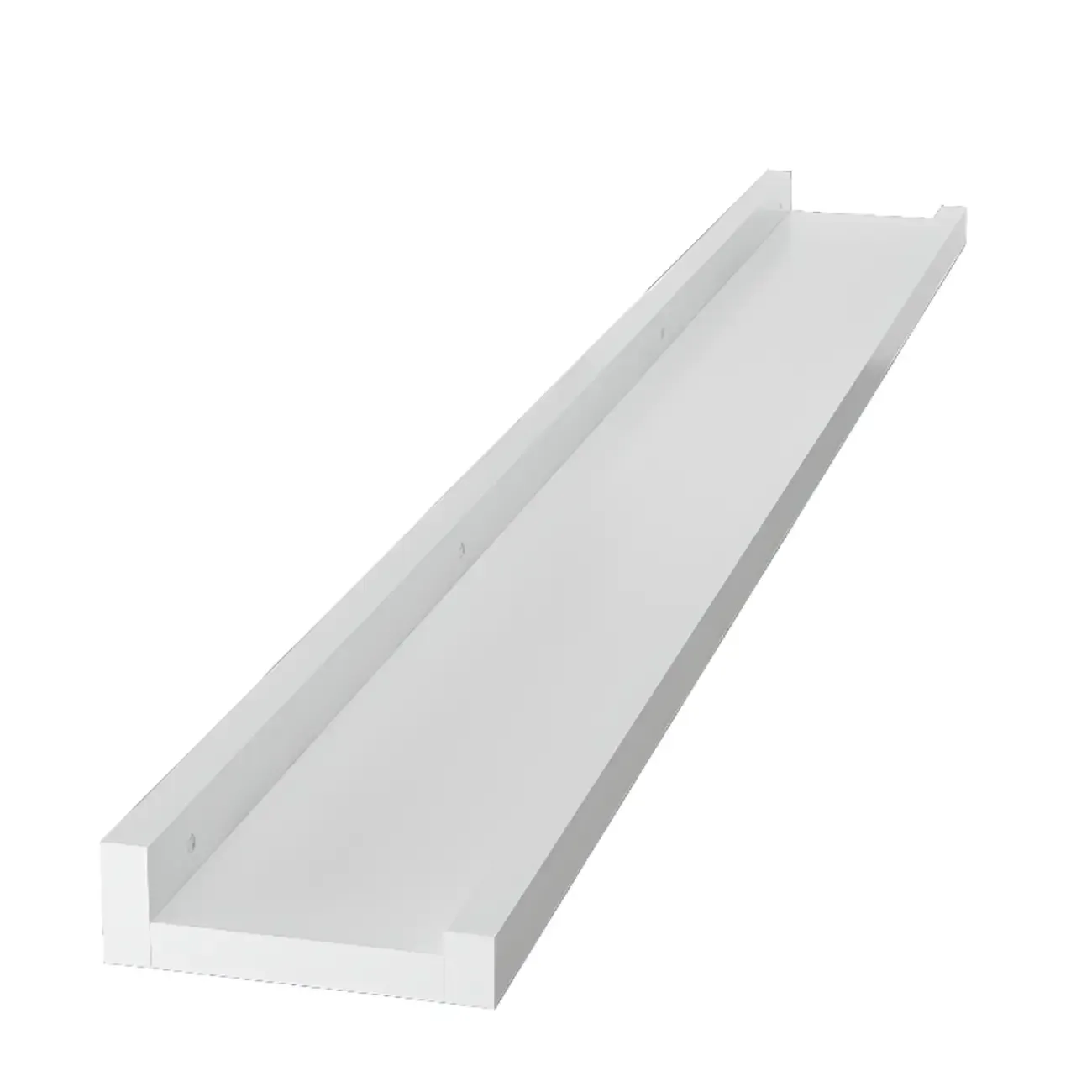 Contemporary Lumber Wall-fixed Rack Shelf, Walnut/Natural/White Image - 24