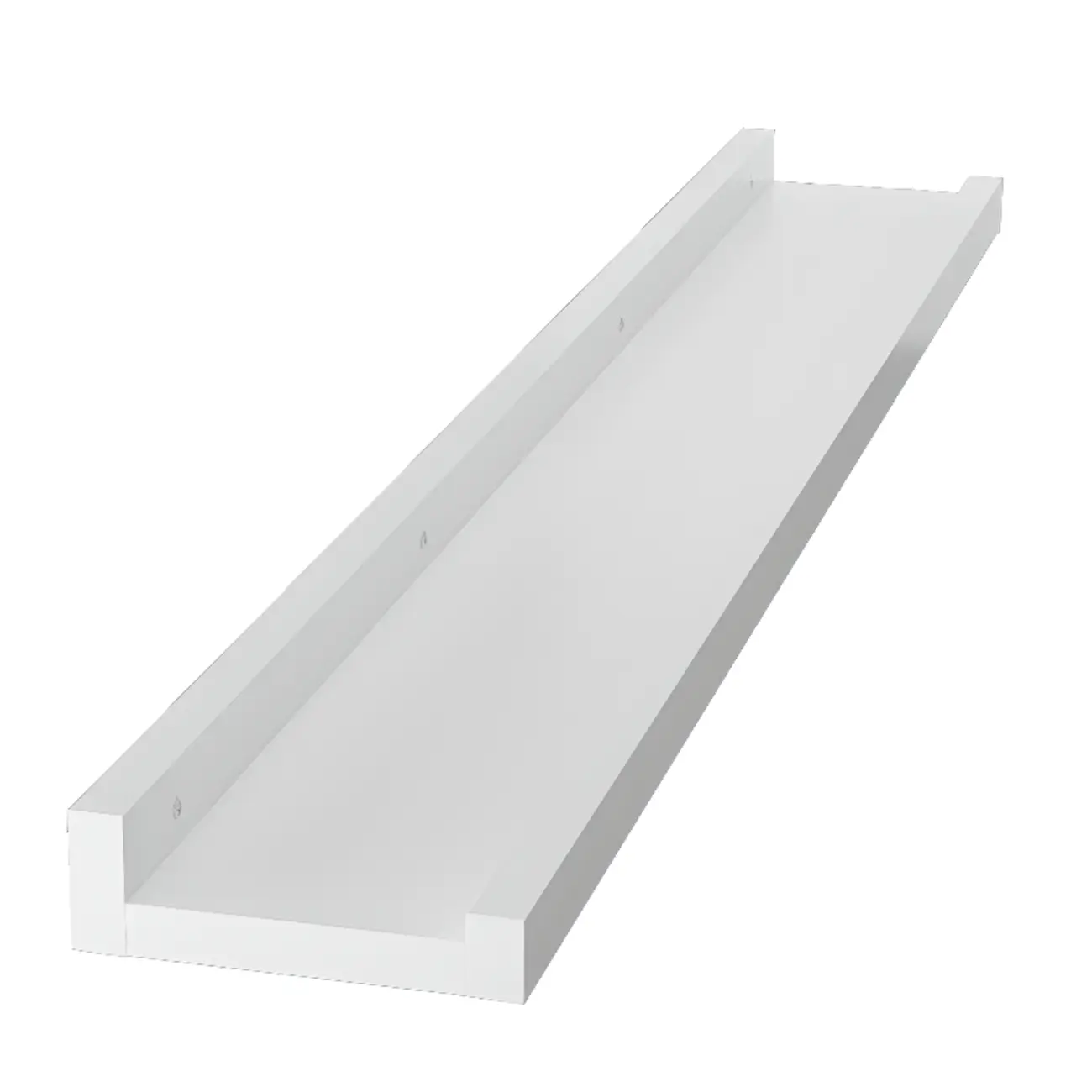 Contemporary Lumber Wall-fixed Rack Shelf, Walnut/Natural/White Image - 27 | homeyfad