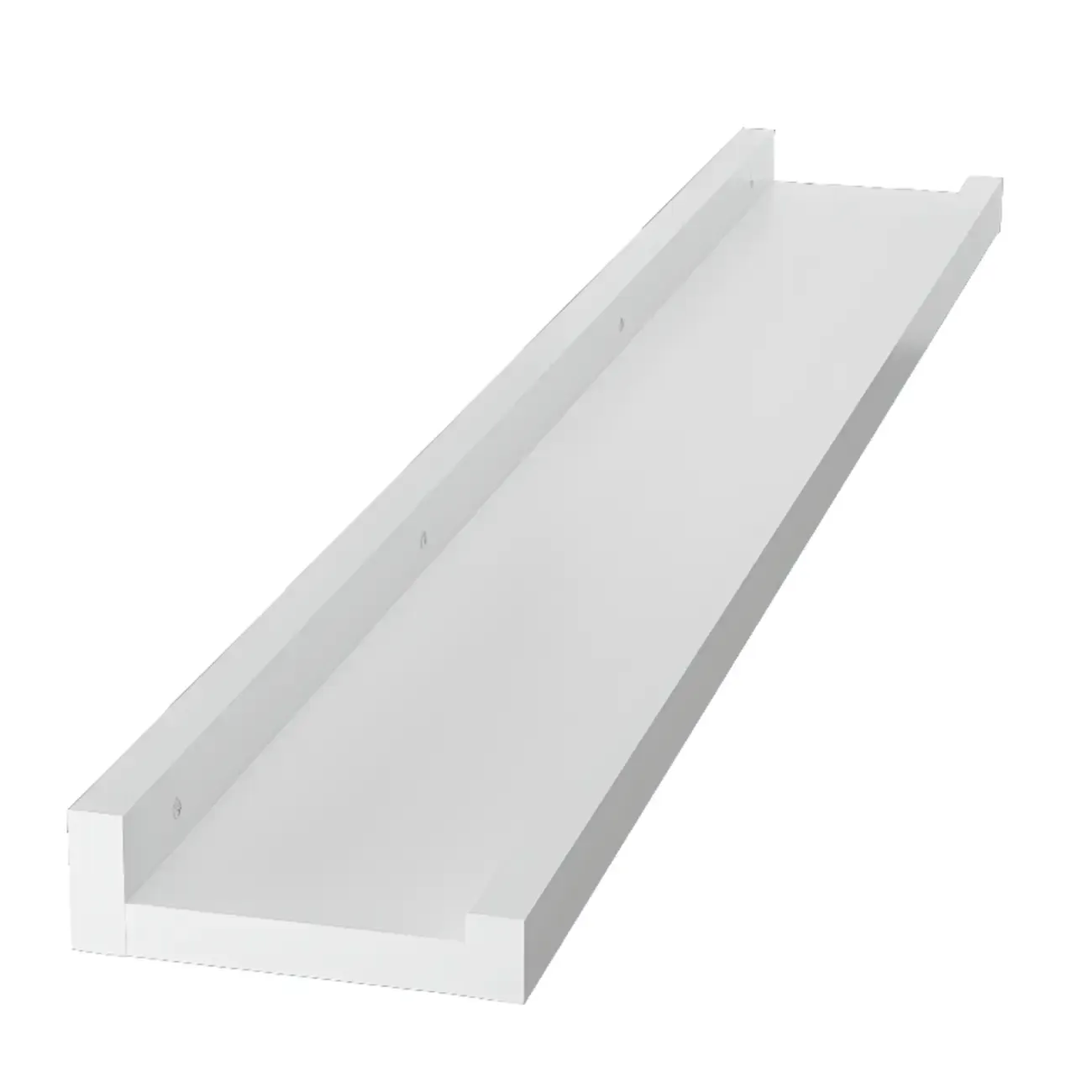 Contemporary Lumber Wall-fixed Rack Shelf, Walnut/Natural/White Image - 27