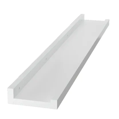 Contemporary Lumber Wall-fixed Rack Shelf, Walnut/Natural/White Image - 27