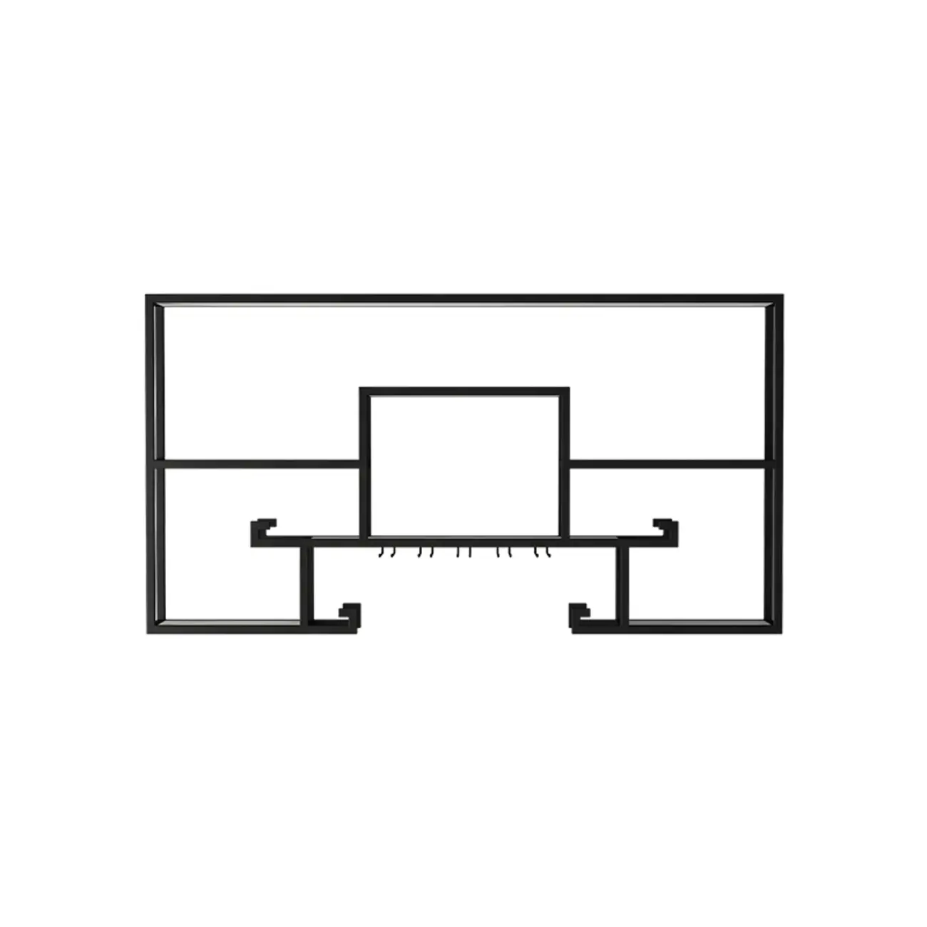 Multi-Shelf Metal Wall-Mounted Wine Bottle & Glass Rack Image - 7 | homeyfad