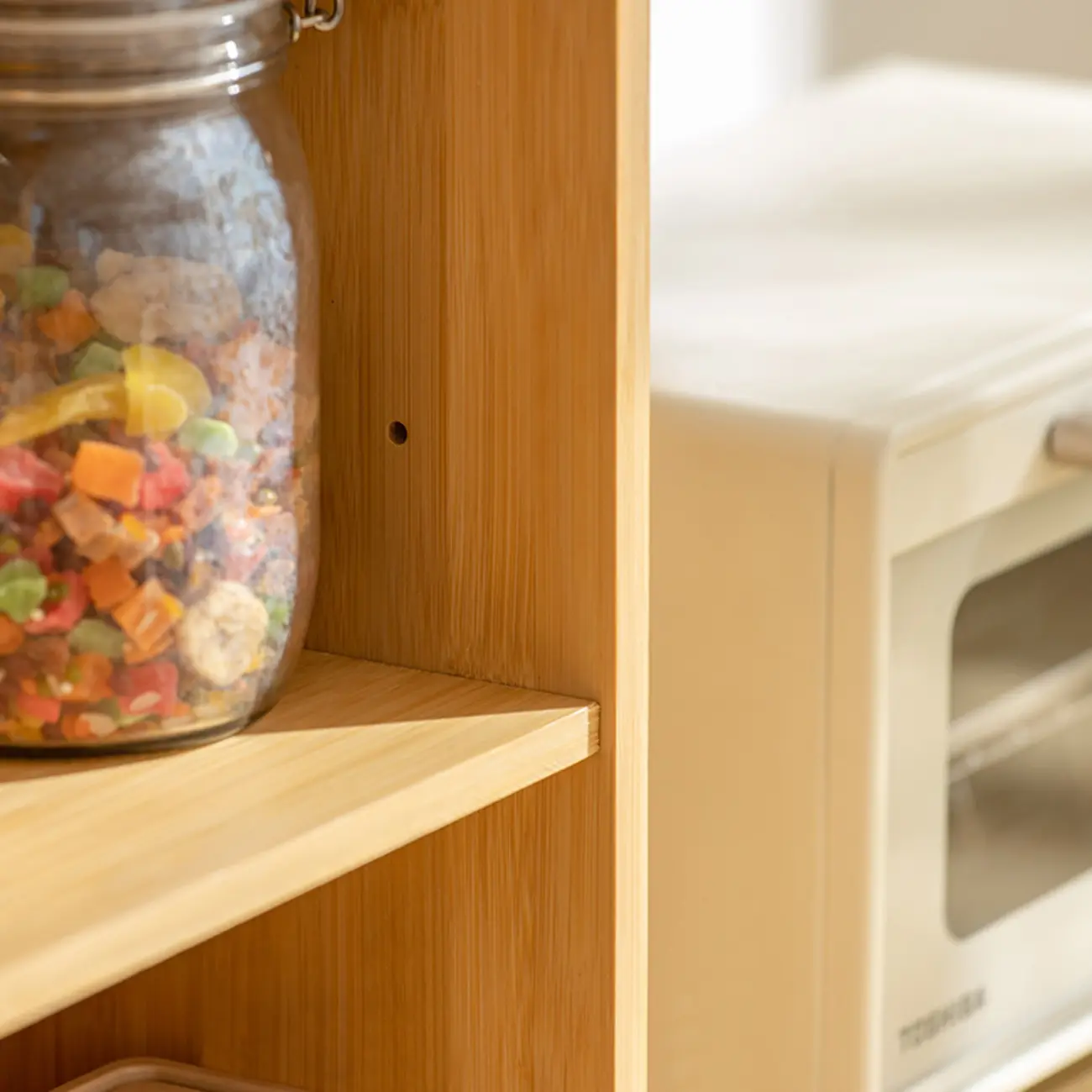 Kitchen Small Glass Doors Slab Wall Mounted Display Cabinet Image - 10 | homeyfad