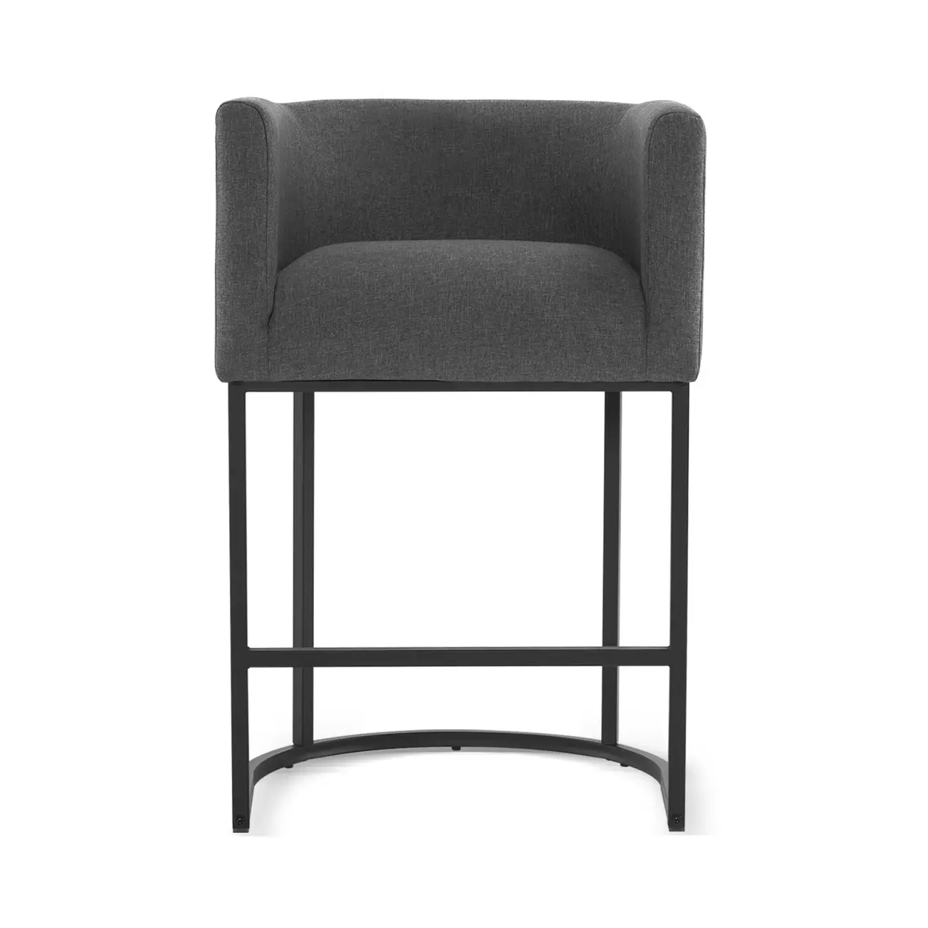 Trendy Sled Upholstered Bar Stools with Armrest and Footrest Image - 20 | homeyfad