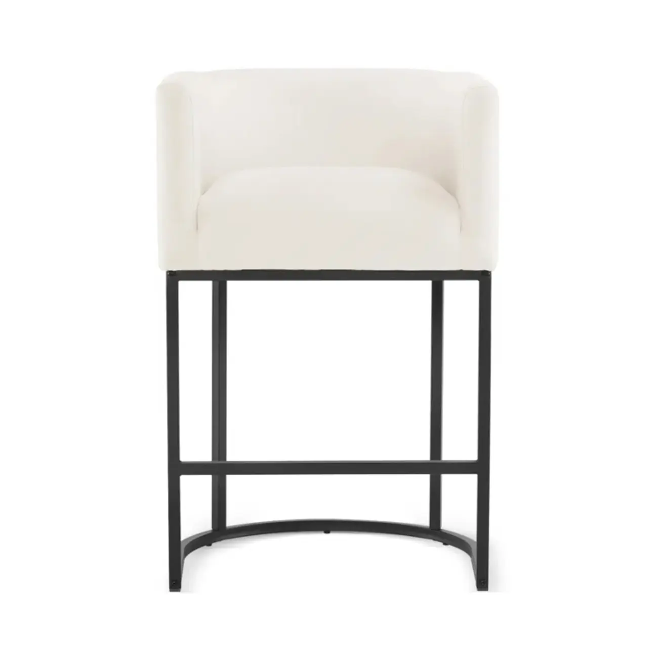 Trendy Sled Upholstered Bar Stools with Armrest and Footrest Image - 22 | homeyfad