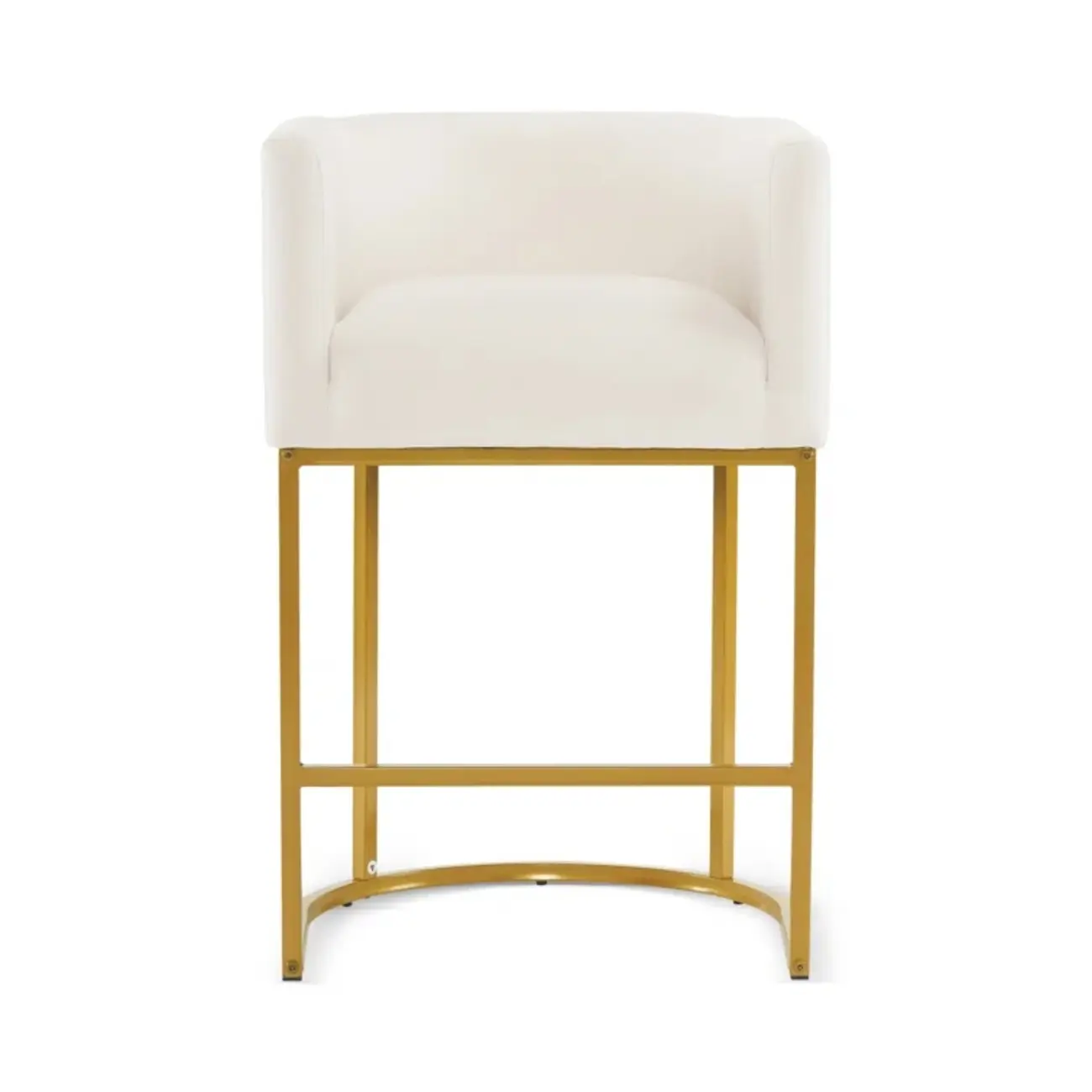 Trendy Sled Upholstered Bar Stools with Armrest and Footrest Image - 23 | homeyfad