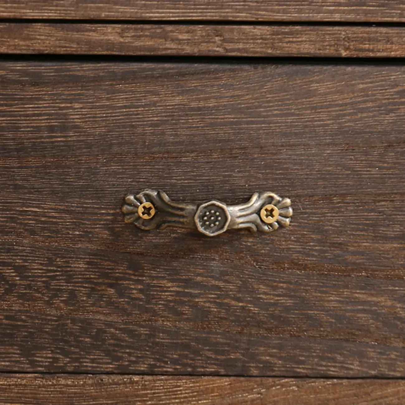 Brown Wooden Freestanding Display Cabinet for Kitchen Image - 9