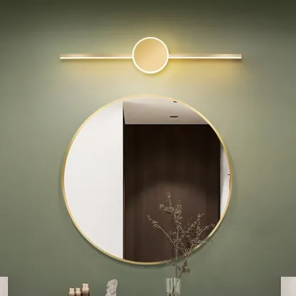 Modern Gold Linear Vanity Light 3 Dimming LED for Bathroom