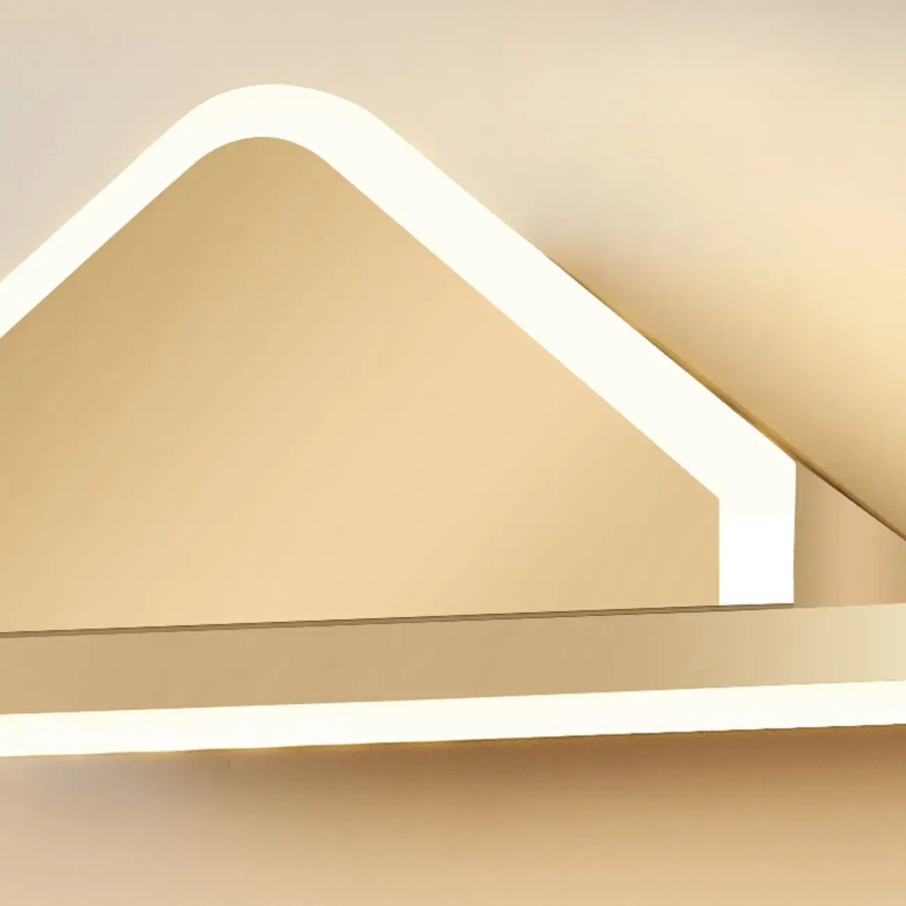 Modern Gold Linear Vanity Light 3 Dimming LED for Bathroom