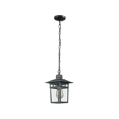 Industrial Black Metal Courtyard Pendant Lights in Adjustable  Image - 6