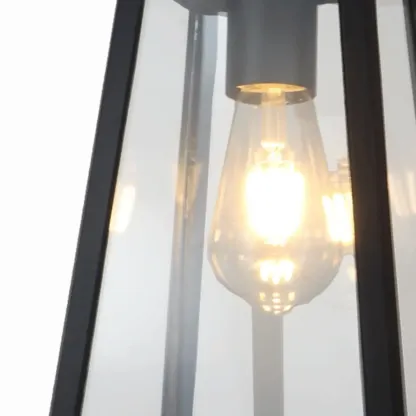 Industrial Black Metal Courtyard Pendant Lights in Adjustable  Image - 7