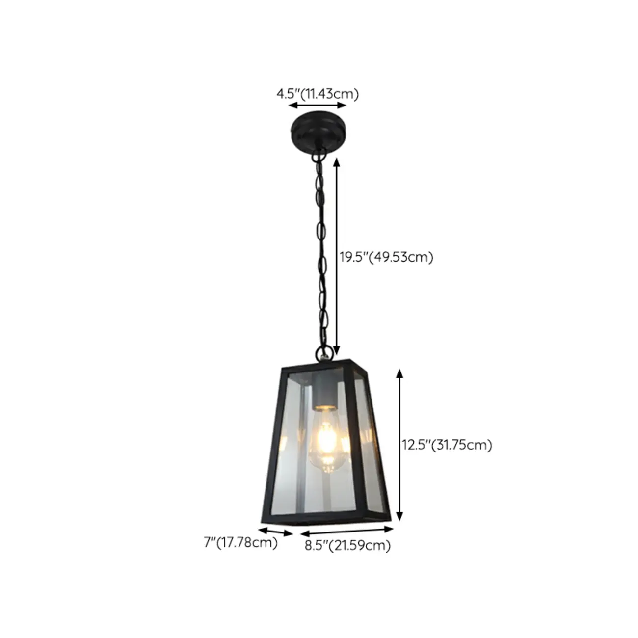 Industrial Black Metal Courtyard Pendant Lights in Adjustable  Image - 12 | homeyfad