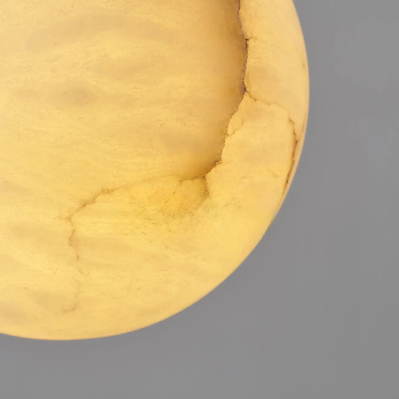 Modern White Sphere Stone Bi-pin Pendant Light Image - 7 | homeyfad